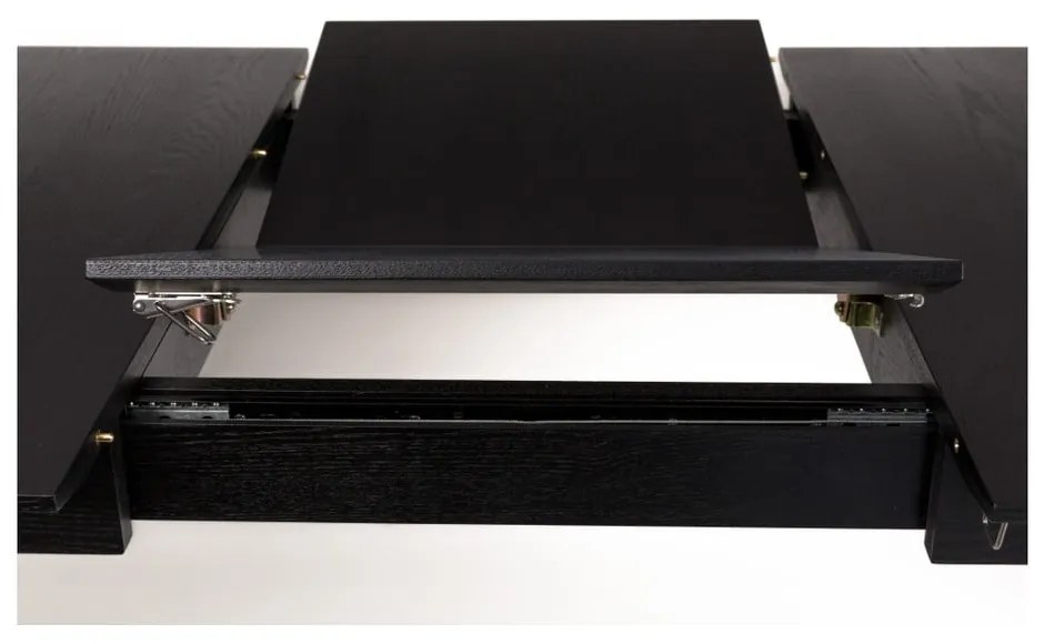 Черна сгъваема маса за хранене , 120 x 80 cm Glimps - Zuiver