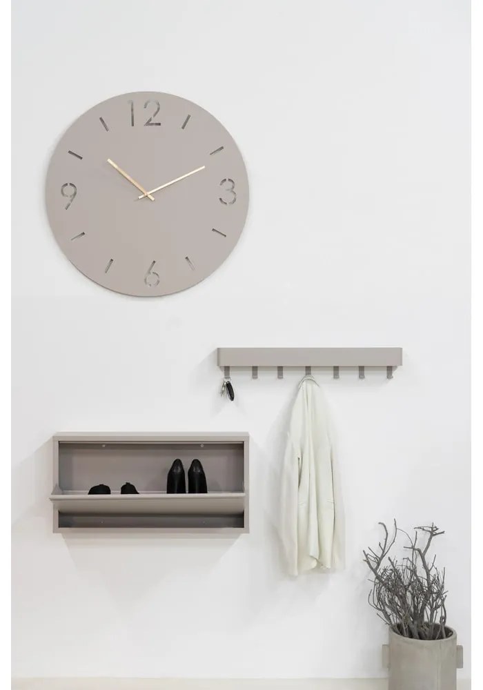 Кафяво-сива метална стенна закачалка с рафт 72 cm Dax Play – Spinder Design