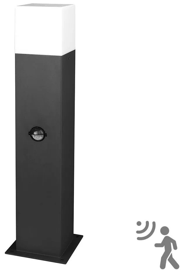 Външна лампа NEW YORK с датчик 1xE27/12W/230V IP44, 44 см, антрацит