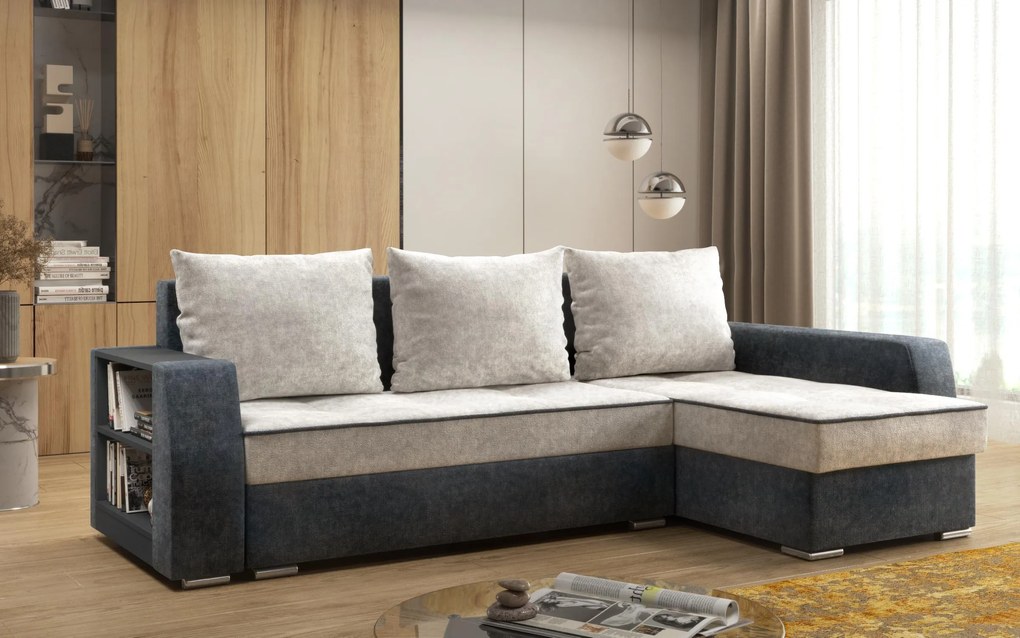 Разтегателен диван Наваро + подлакътник мини етажерка