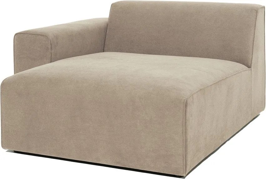 Бежов велурен модул на дивана (ляв ъгъл) Sting - Scandic