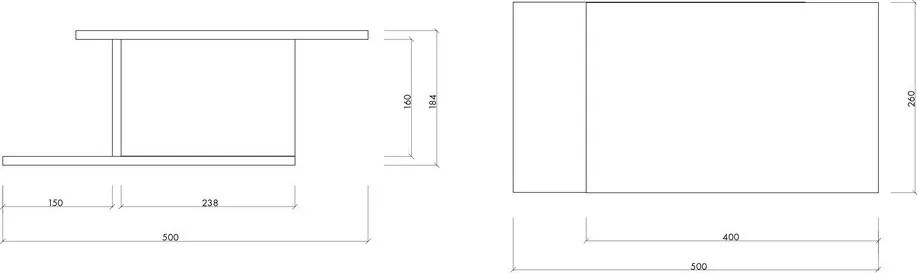 Висящо/с рафтове нощно шкафче от декор от дъб в естествен цвят Tann – noo.ma