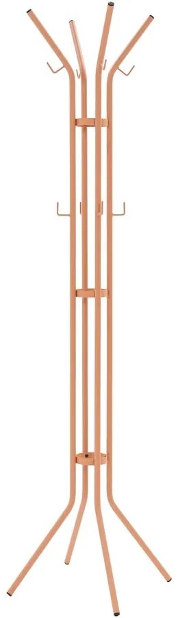 Метална стойка за връхни дрехи в цвят сьомга ø 40x170 cm Jessy – Spinder Design