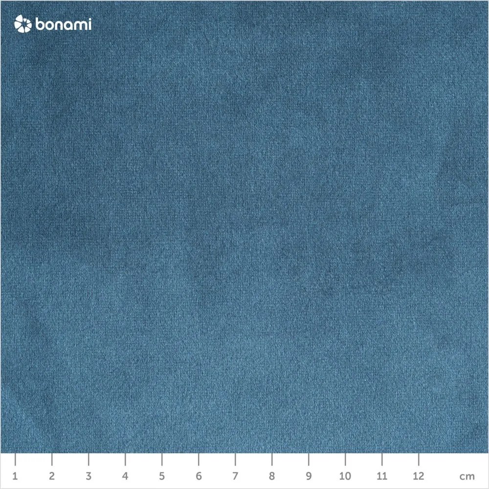 Ъглов диван от синьо кадифе (десен ъгъл) Magic - Scandic