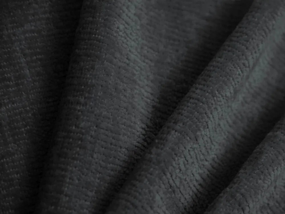 Тъмносиво тапицирано двойно легло с място за съхранение и включена подматрачна рамка 200x200 cm Ovalo – Micadoni