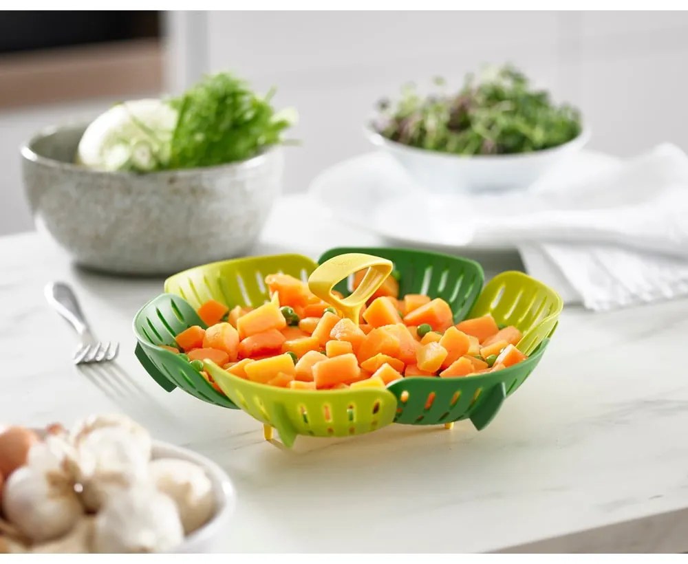 Зелена кошница за готвене на пара Bloom - Joseph Joseph