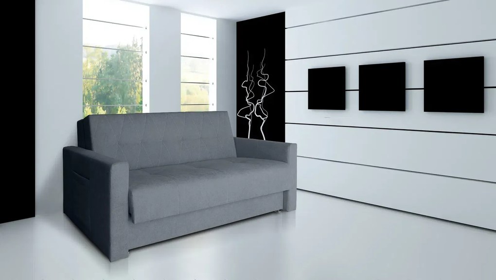 Диван-легло Ромбус-Сиво