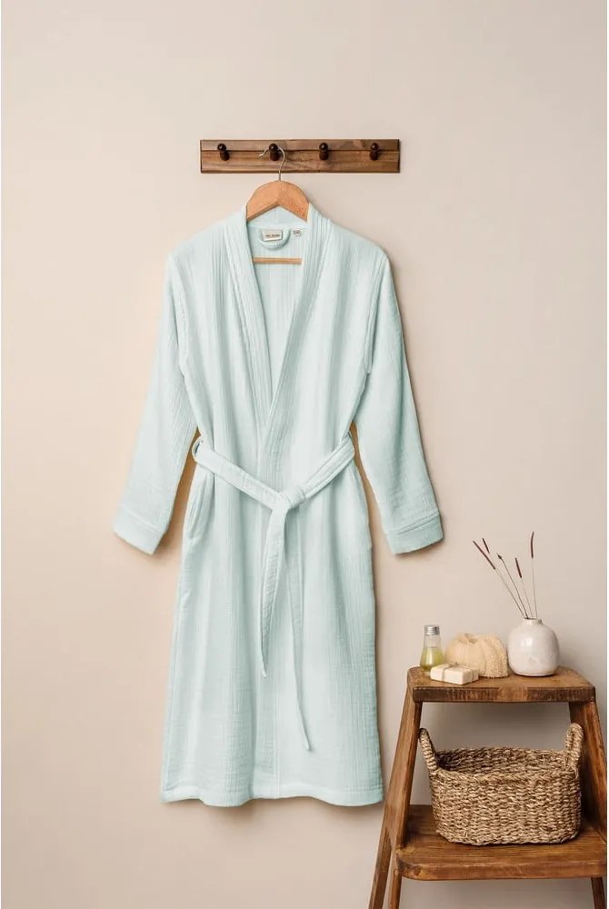 Муселинова хавлия в цвят мента размер S/M Kimono – Foutastic