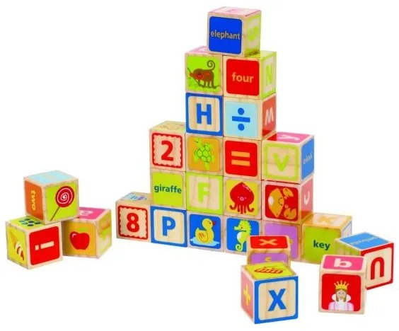 Hape - Дървени кубчета с букви H0419