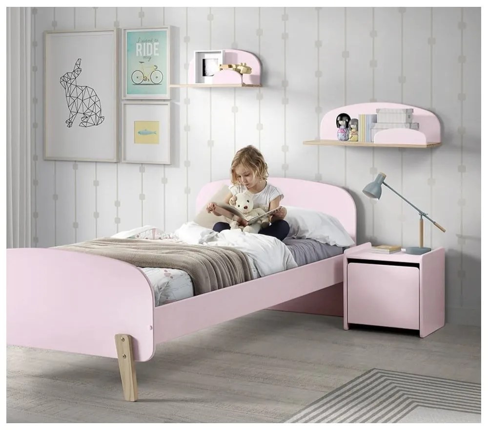 Розово нощно шкафче Kiddy - Vipack