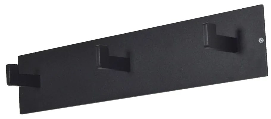 Черна метална стенна закачалка 50 cm Leatherman – Spinder Design
