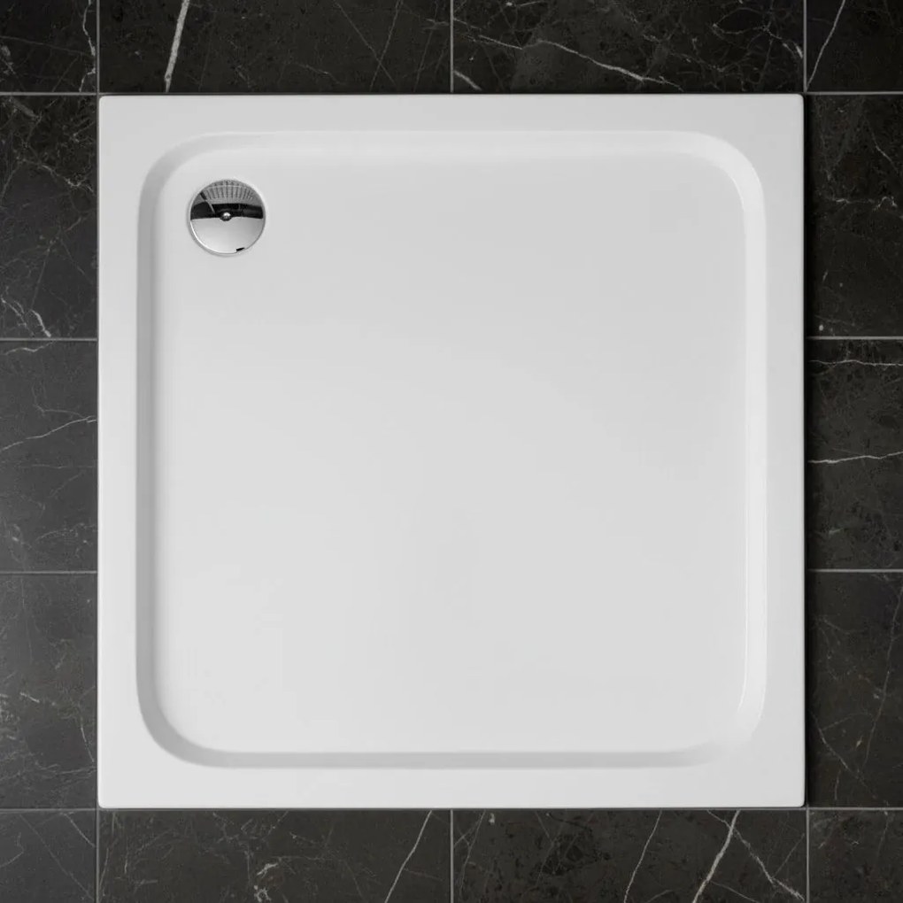 Корито за душ кабина-акрилно Rea Belmond White 90x90