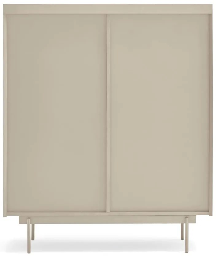 Висок скрин в светлосиво и естествен дъб 100x120 cm Otto - Teulat