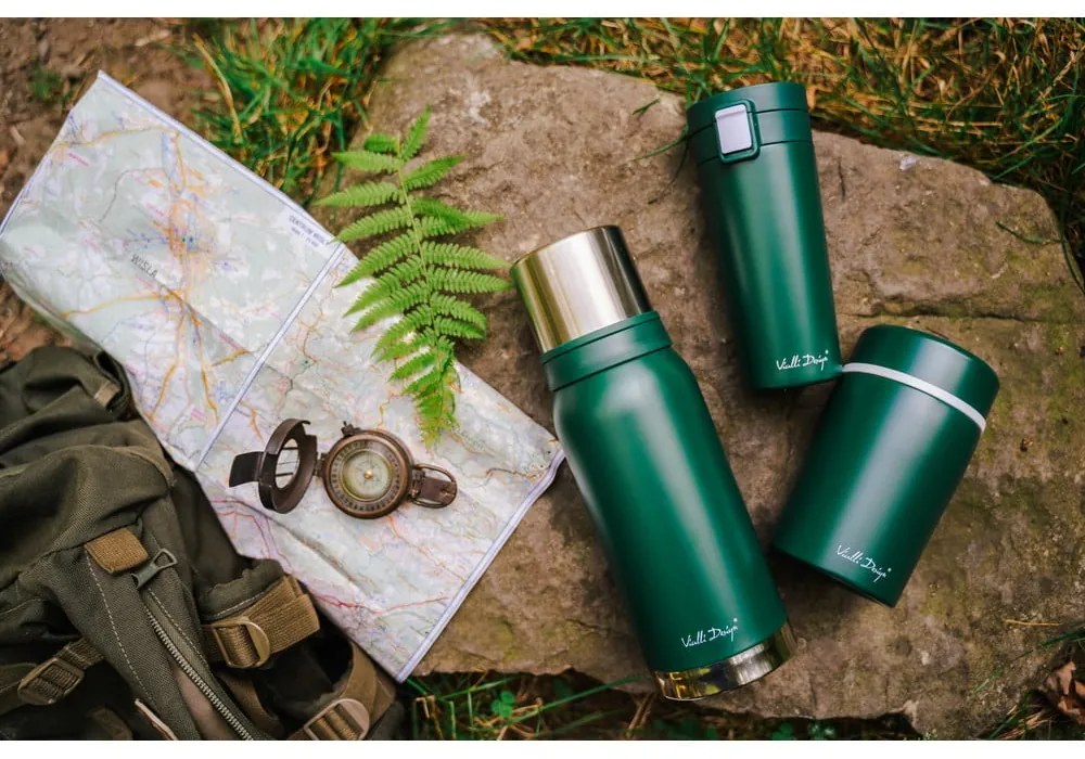 Зелен термос за пътуване , 400 ml Fuori - Vialli Design
