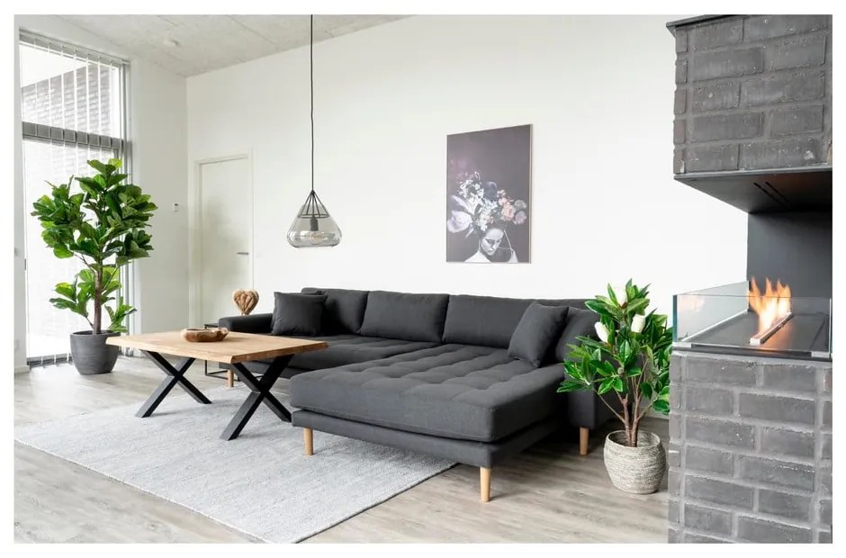 Масичка за кафе с масивен дъбов плот , 120 x 70 cm Toulon - House Nordic