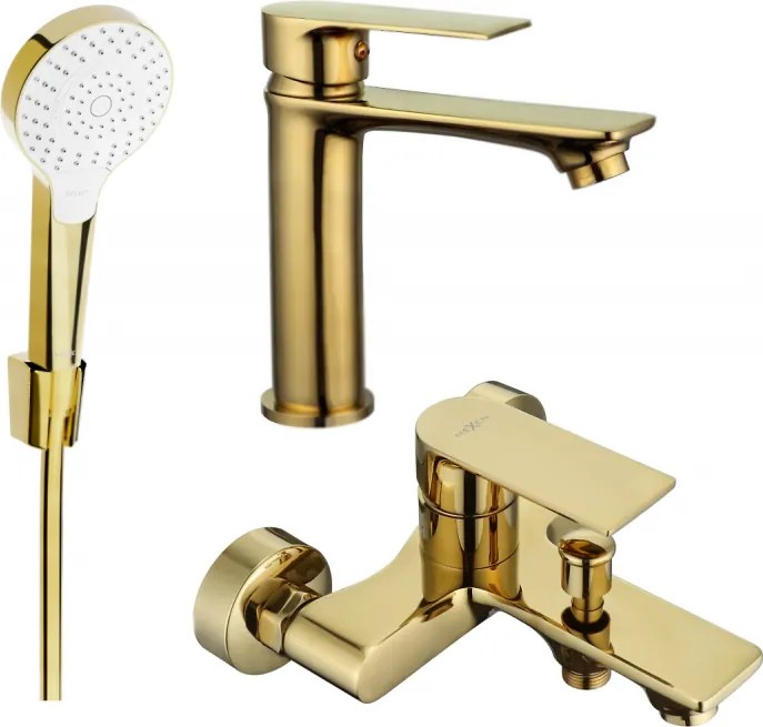 Mexen Royo R05 комплект за вана, златен - 72203R05-50