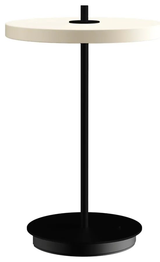 Черно-бяла метална LED настолна лампа с метален абажур (височина 31 cm) Asteria Move – UMAGE