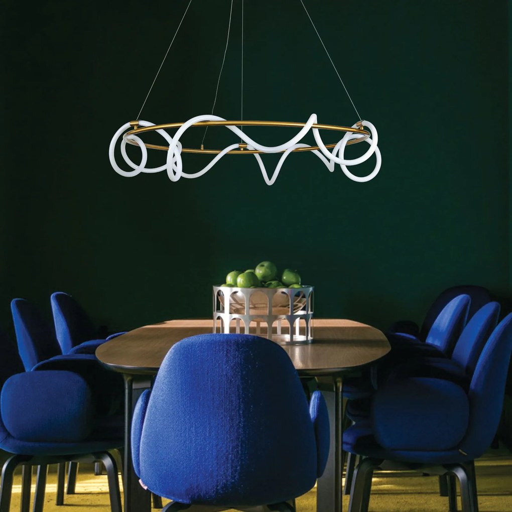 Плафон InLight 6017-Gold-Диаметър: 60 cm