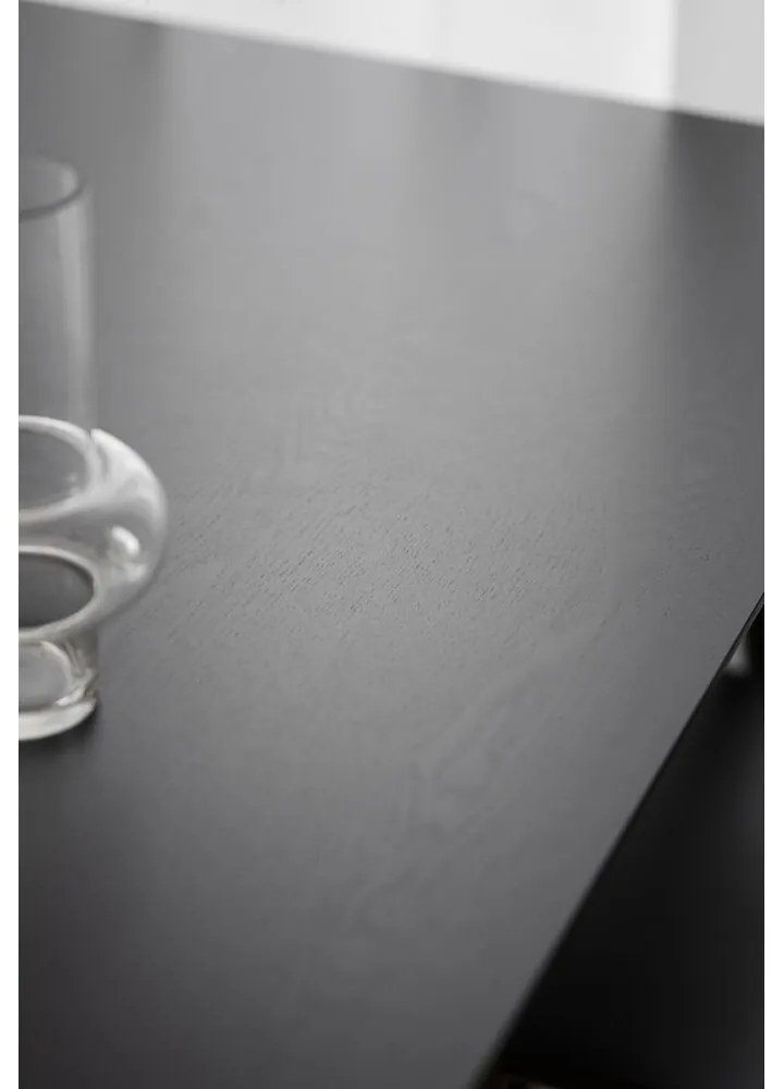 Черна маса за хранене , 140 x 90 cm Lotta - Rowico