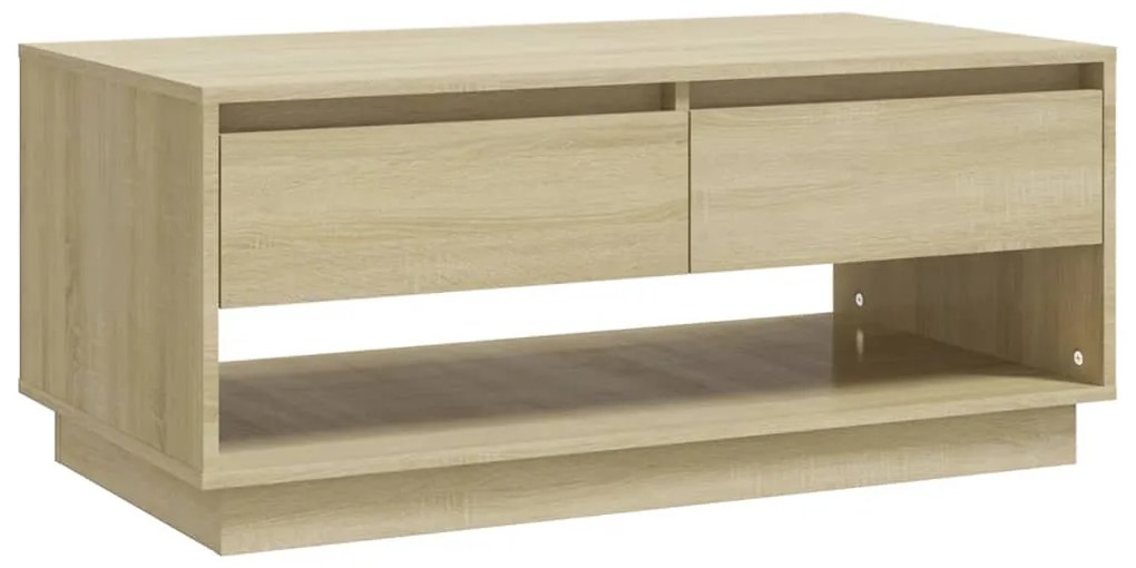 809506 vidaXL Кафе маса, дъб сонома, 102,5x55x44 см, инженерно дърво