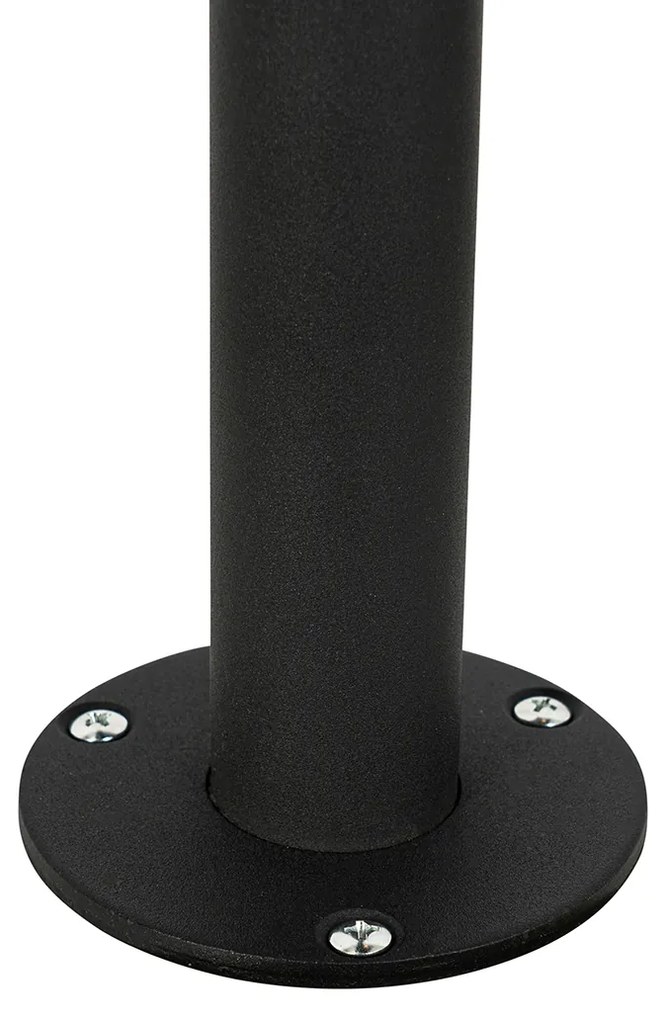 Модерна фенеричка черна с прозрачно стъкло 100 см IP44 - Sfera