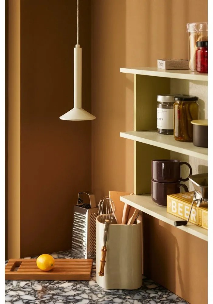 Стенен рафт на няколко нива в жълт и сив цвят 50 cm Pep – Hübsch