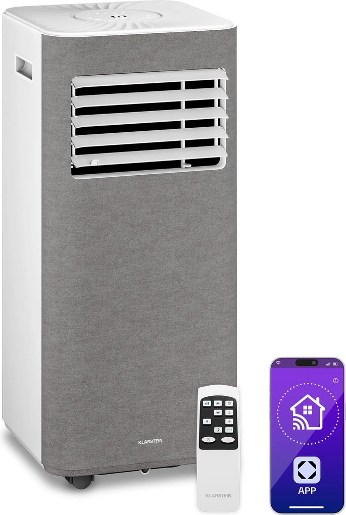 Klarstein AireLux Мобилен климатик | 9000 BTU | 31 см | 33 м² | Клас на енергийна ефективност A