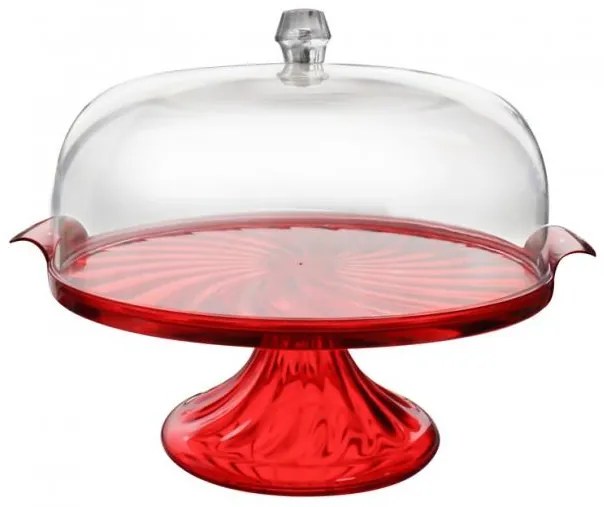 Пластмасова кутия за торта с дръжка и поставка (SA-205)