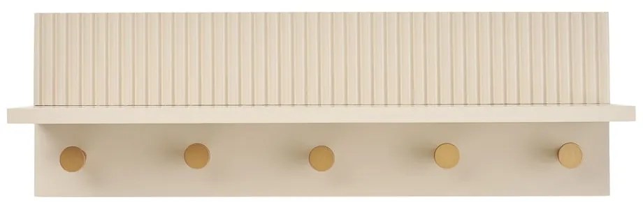 Бежова стенна закачалка с рафт 50 cm Rocca – House Nordic
