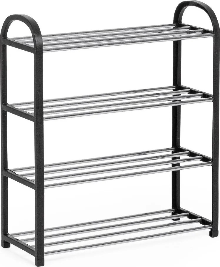 Черен пластмасов стелаж за обувки 50,5x57x19 cm Hallfrid – Yes Everyday