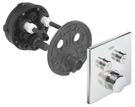 Термостатичен вграден кран 2 изхода Grohe ΙΙ-Bronze mat