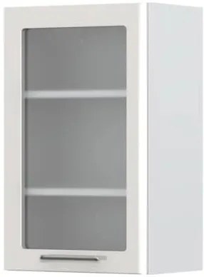 Висящ шкаф Modena V7-45-1KS with Витрина-White - Gray light