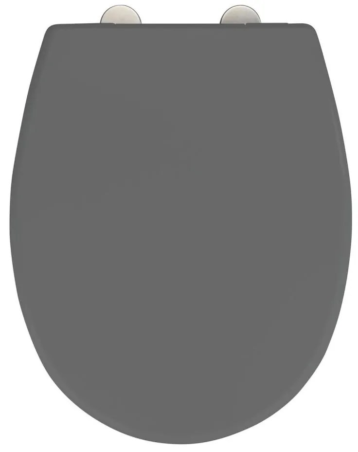 WENKO 24572100-WC тоалетна седалка VORNO NEO 46x37 cm сива/сребриста