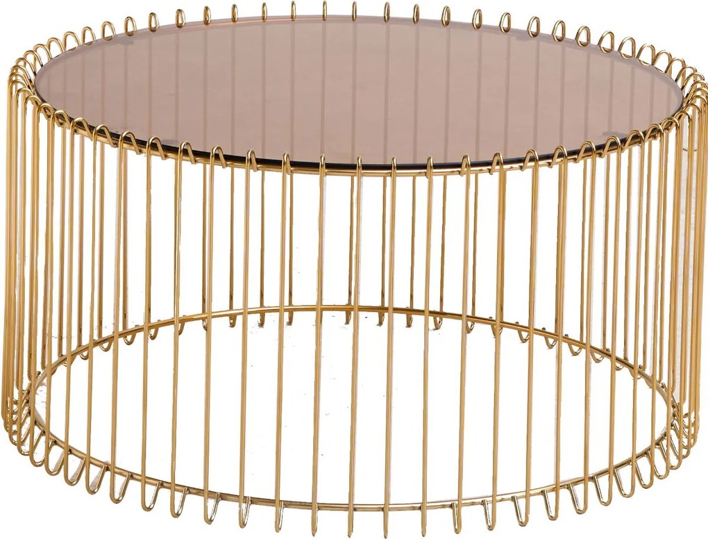 Кафе-маса Temporal Round-злато