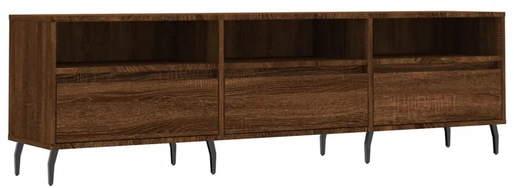 831299 vidaXL ТВ шкаф, кафяв дъб, 150x30x44,5 см, инженерно дърво