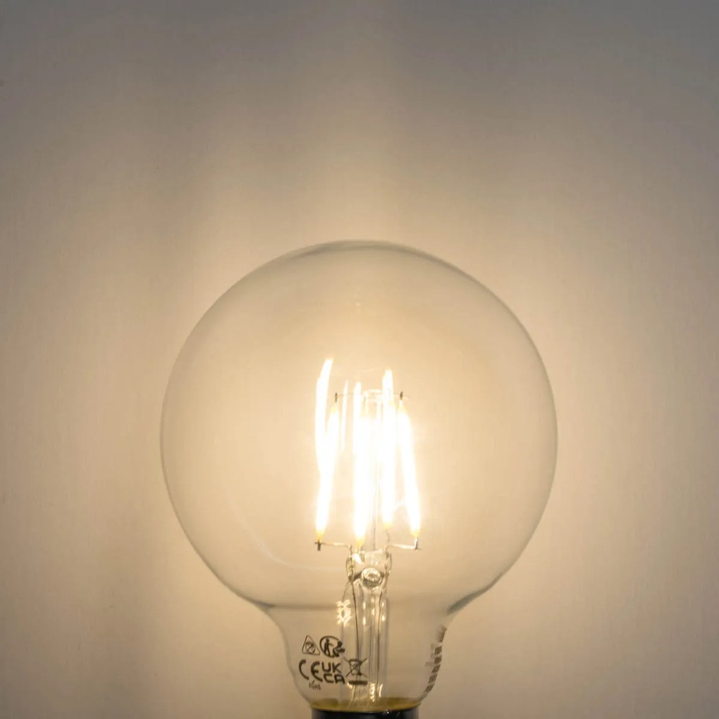 Комплект от 5 E27 димируеми LED крушки G95 5W 450LM 3000K