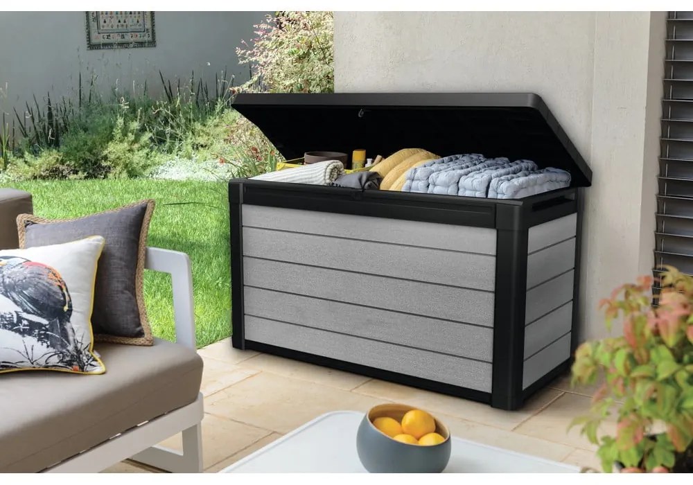 Сива/кафява градинска кутия за съхранение Denali – Keter