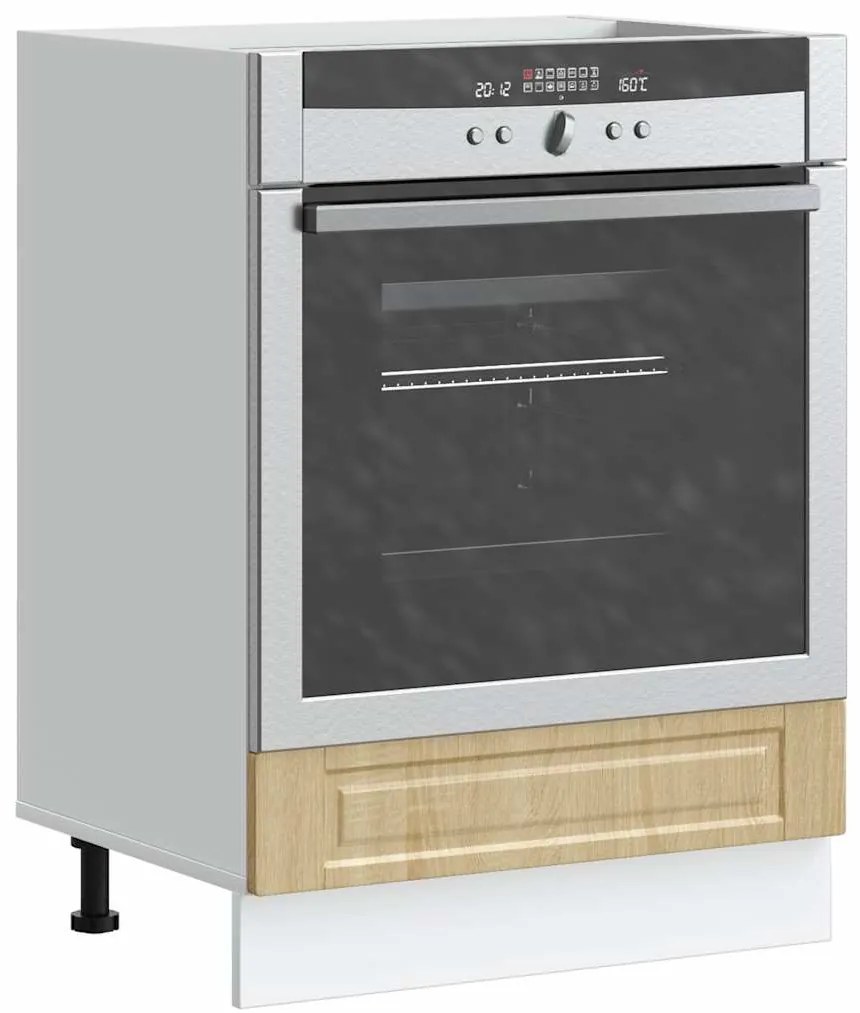 854000 vidaXL Шкаф за фурна, Porto, дъб сонома, инженерно дърво