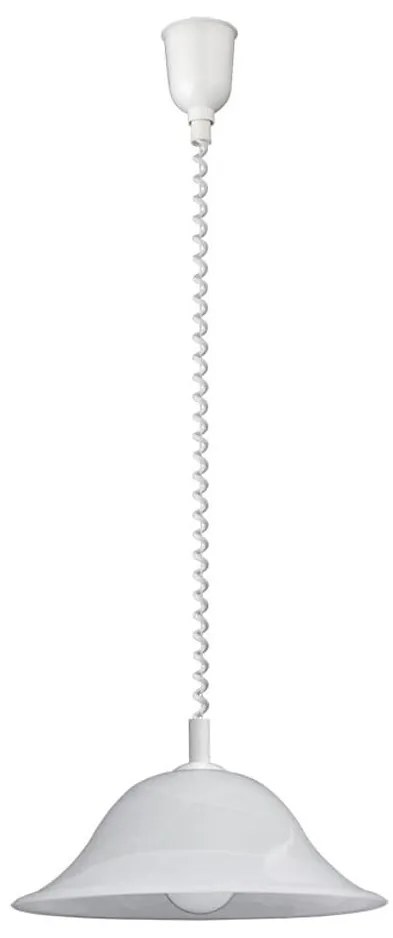 Rabalux 3904 - Полилей с регулируема височина ALABASTRO 1xE27/60W/230V алабастрово стъкло