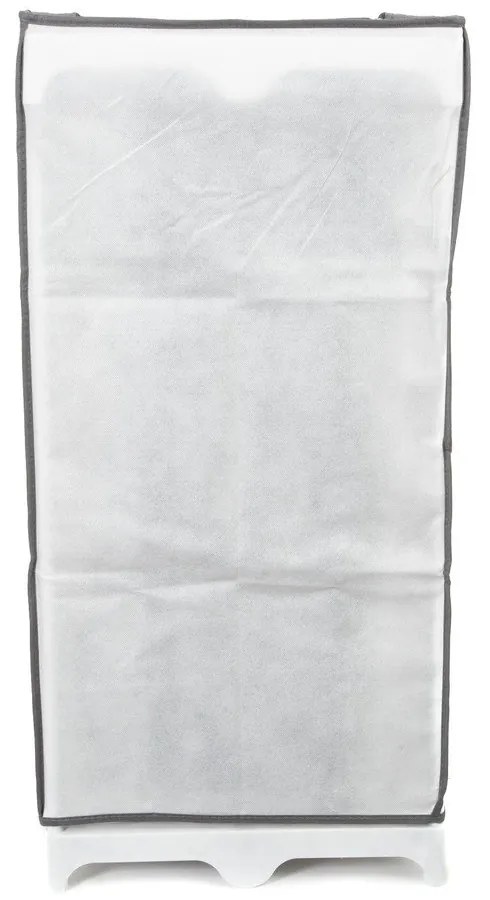 Черно-бяла текстилна етажерка за обувки Обувки, 25 отделения - Compactor