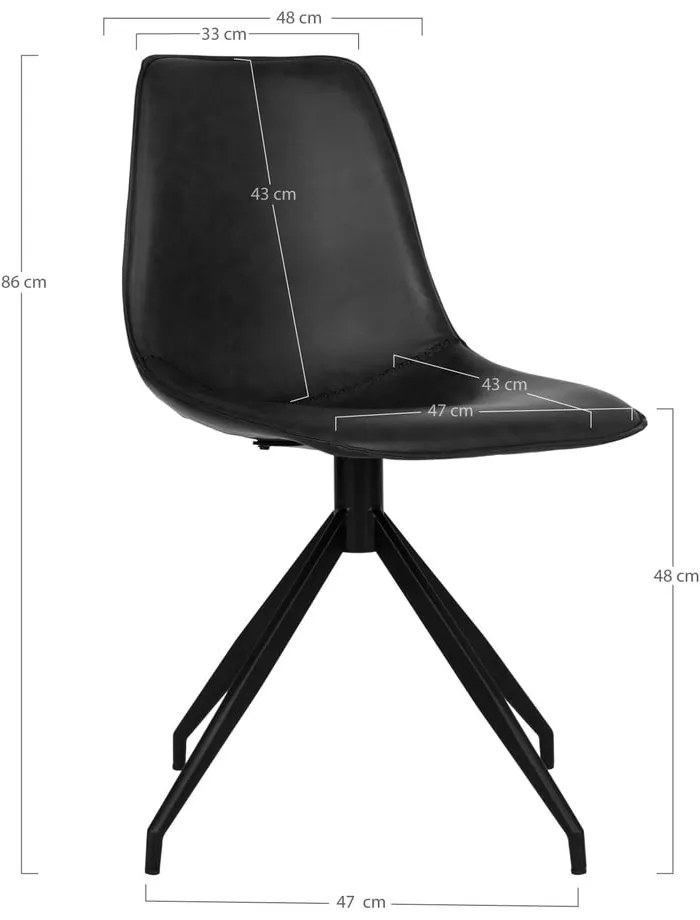 Сиви трапезни столове в комплект от 2 броя Monaco - House Nordic