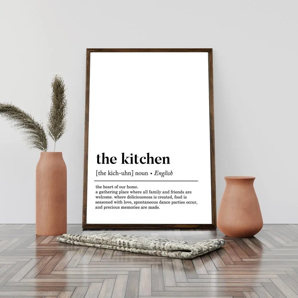 Плакат в рамка 50x70 cm Kitchen - Wallity