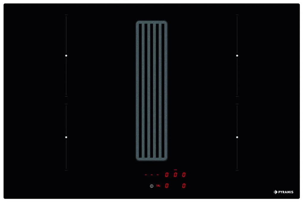 Induction Hob with air extraction Pyramis Abysso Down Air