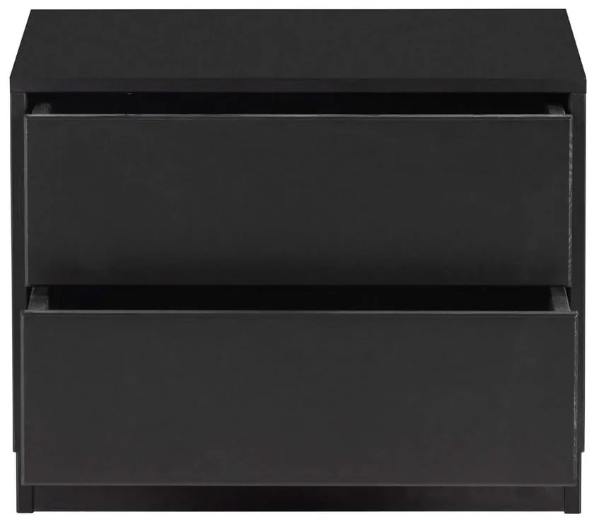 Черен TV комплект от масивен бор 206x40 cm Finca – WOOOD