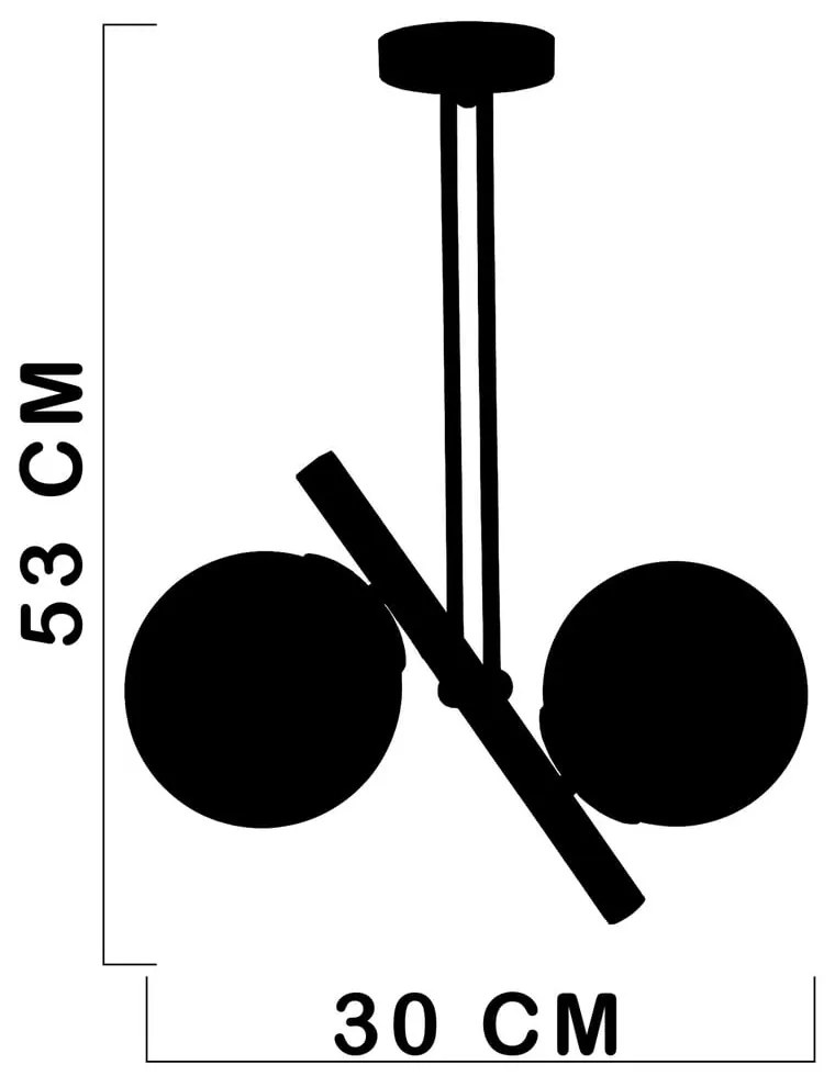 Висяща лампа със стъклен абажур ø 15 cm Libra - Squid Lighting