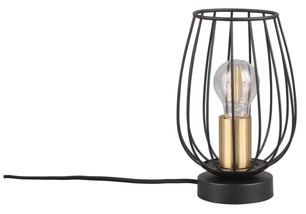 Настолна лампа в черно и златно (височина 24,5 cm) Grid - Trio