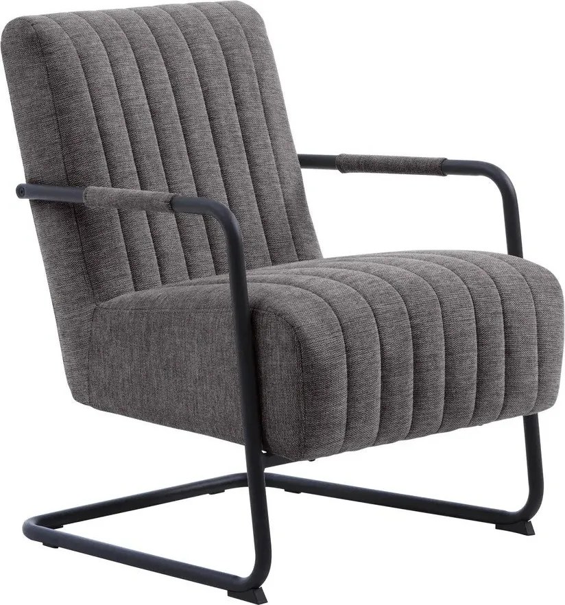 Тъмносиво кресло Trout – Unique Furniture