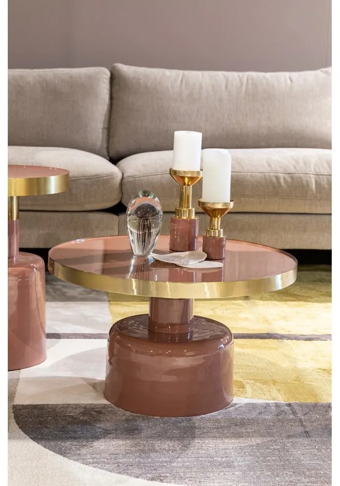 Метална кръгла странична масичка ø 60 cm Glam – Zuiver