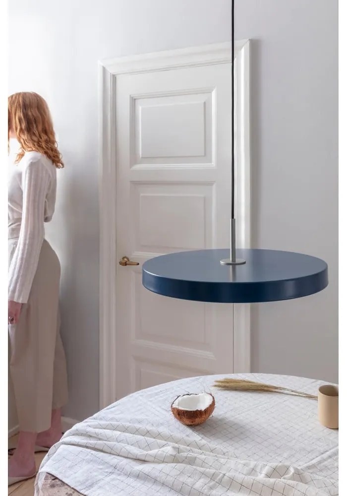 LED висящо осветително тяло с метален абажур в петролен цвят ø 43 cm Asteria Medium – UMAGE