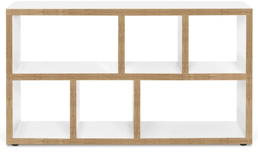 Бяла/естествена библиотека 150x83 cm Berlin – TemaHome